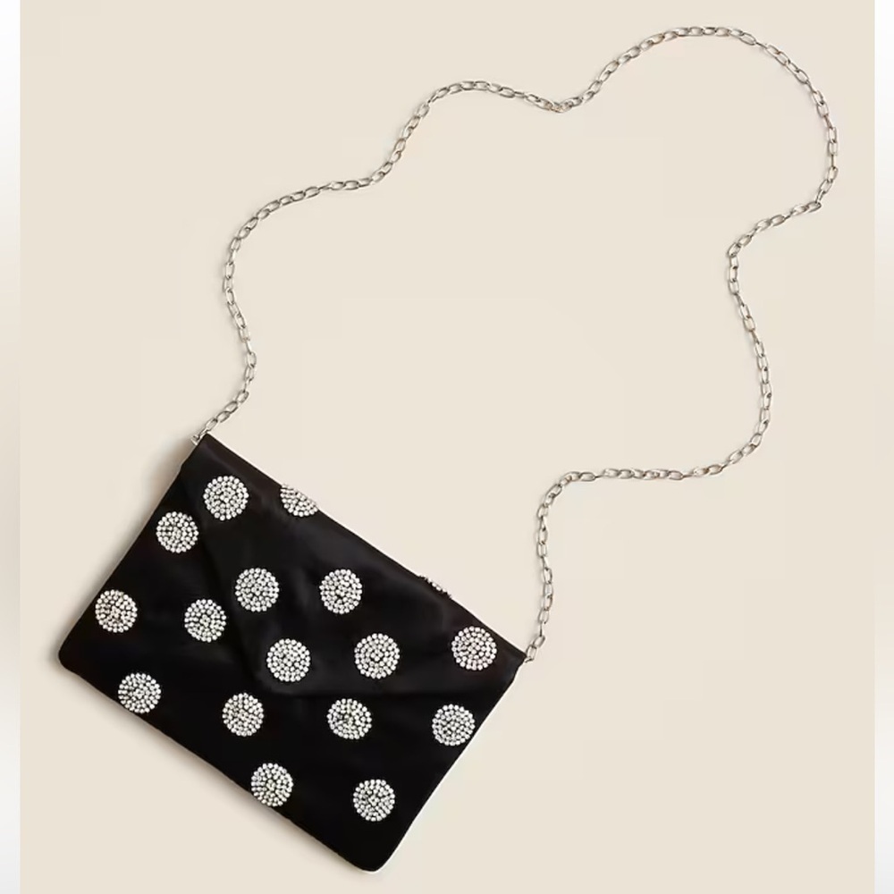 J crew Girls' embellished satin envelope clutch